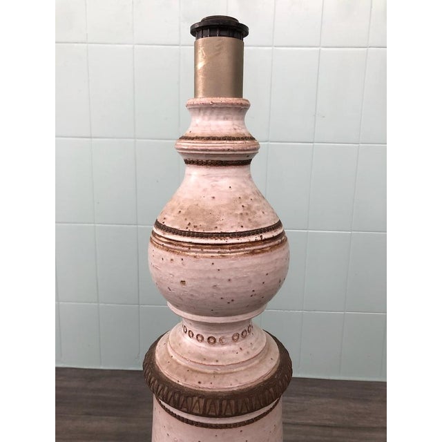 Vintage Ceramic Table Lamp by Aldo Londi for Bitossi, 1960s For Sale - Image 11 of 15