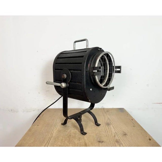 Vintage Black Theatre Spotlight Table Lamp, 1960s For Sale - Image 13 of 18