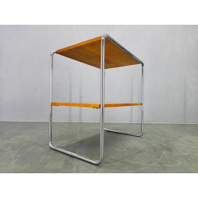Bauhaus Tubular Steel Side Table in the style of Marcel Breuer, 1930s For Sale - Image 11 of 16
