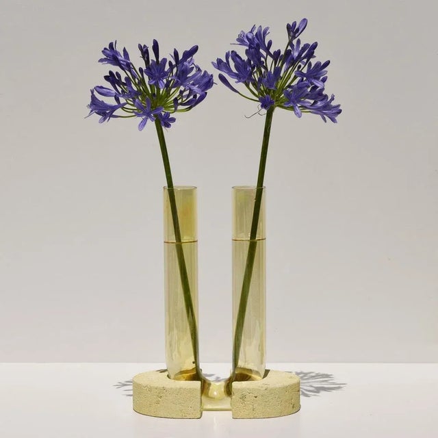 Yellow-Yellow Cochlea Del Risveglio Soils Edition Vase by Coki Barbieri For Sale - Image 4 of 11