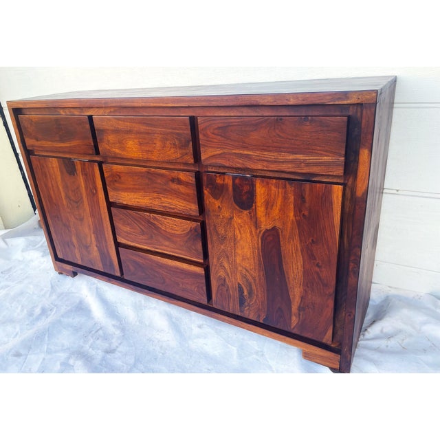Large Rosewood Chest of 6 Drawers, 1990s For Sale - Image 9 of 18