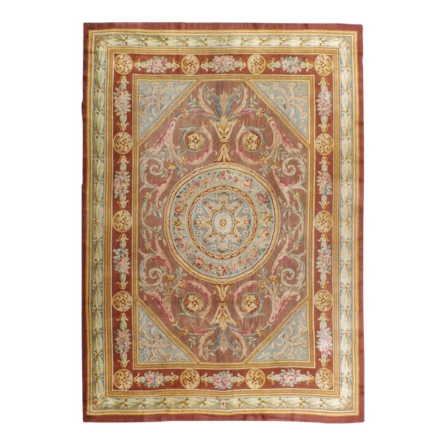 Antique French Savonnerie Rug in the Style of Louis XV For Sale