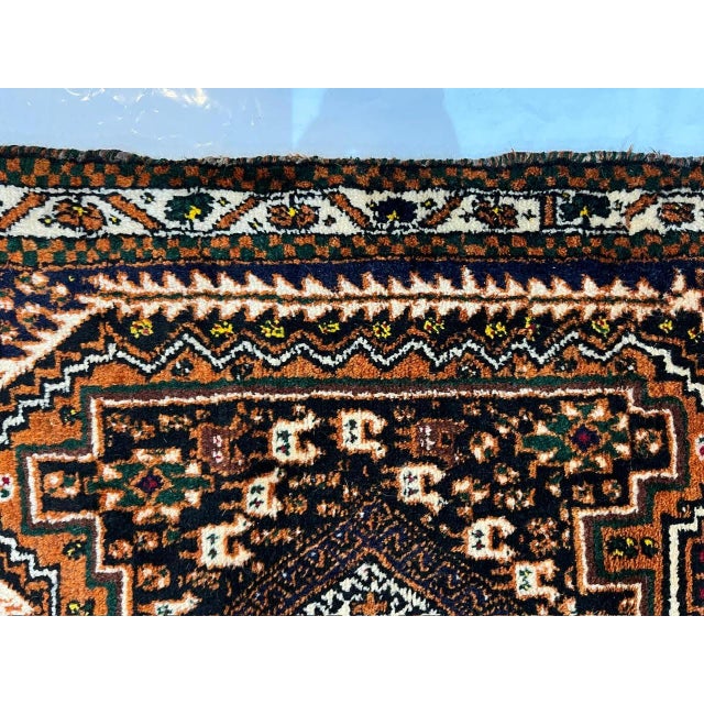 Persian 1970s Persian Shiraz , 2'7' X 3'1" For Sale - Image 3 of 5