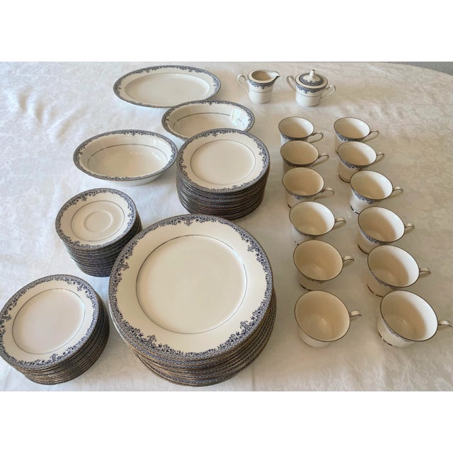 Noritake Charleston China 12 Place Settings & Serving Pieces- 66 Pieces Mint Condition For Sale - Image 12 of 12