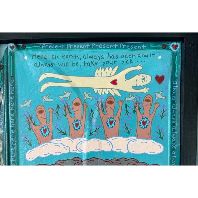 Folk Art Original Folk Art Acrylic Painting From Key West Artist Lenny Addorisio For Sale - Image 3 of 6