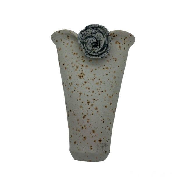 Early 21st Century Studio Pottery Funky Wall Pocket Vase For Sale - Image 4 of 4