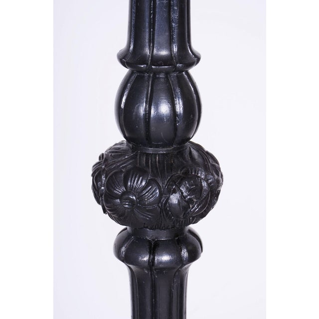 Czech Art Deco Floor Lamp in Beech, 1920s For Sale - Image 3 of 11