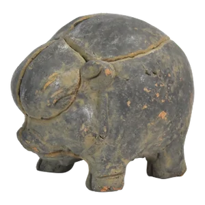 Majapahit Terracotta Indonesian Piggy Bank Sculpture - Age Uncertain