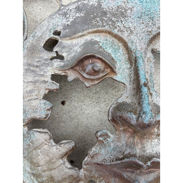 1980s Tom Torrens Large Cast Aluminum Sun For Sale - Image 10 of 11