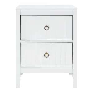 Tegan 2 Drawer Night Stand - White