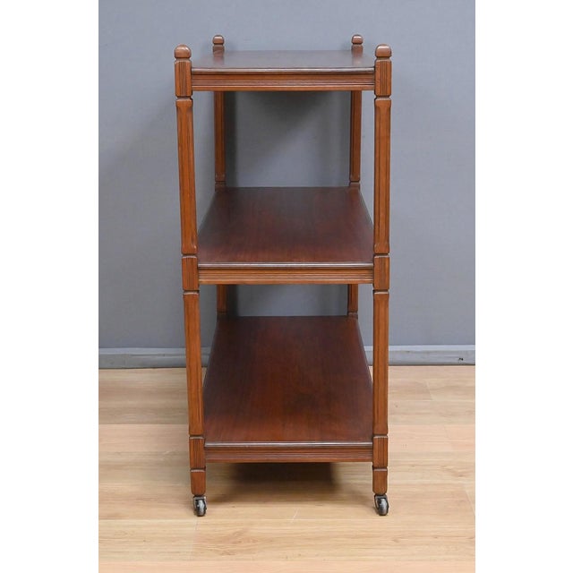 Early 20th Century Serving Trolley on Casters in Light Mahogany For Sale - Image 10 of 15