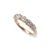 Modern 14k Rose Gold Five Across Half Eternity 1.38ct Lab Grown Diamond Wedding Band For Sale - Image 3 of 9