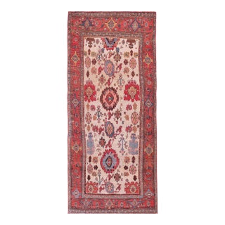 19th Century W. Persian Bijar Carpet With Harshang Pattern (4'4" x 9'-132 x 274) For Sale
