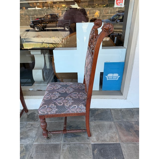 Renaissance Revival Dining Chairs, Pair For Sale - Image 10 of 15
