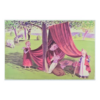 Jan Knap, In the Countryside, Lithograph, 1999 For Sale