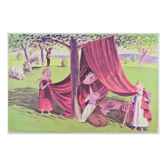 Jan Knap, In the Countryside, Lithograph, 1999 For Sale