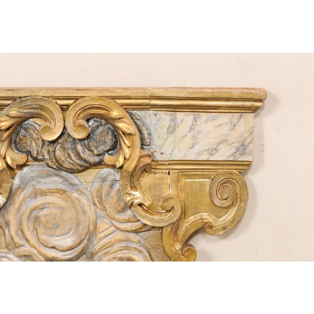 Wood 18th Century Italian Architectural Wall Plaque For Sale - Image 7 of 9