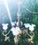Antique Brass, Copper, and Glass 5-Arm Chandelier, 1900s For Sale - Image 4 of 18