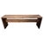 Vintage Rustic Minimal Italian Waterfall Wooden Bench, 1950s For Sale - Image 9 of 9