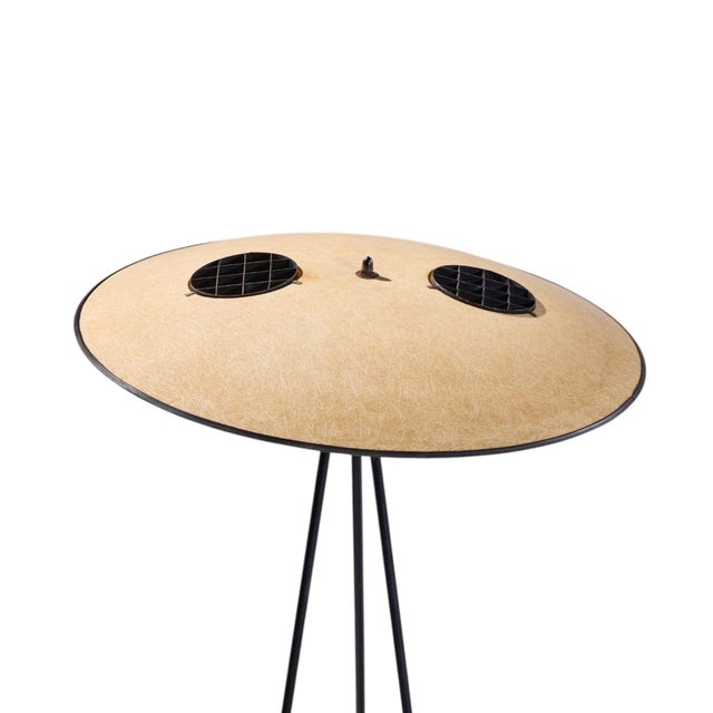 Metal Mid 20th Century Mitchell Bobrick for Controlight Mid Century Enameled Steel and Fiberglass Floor Lamp For Sale - Image 7 of 7