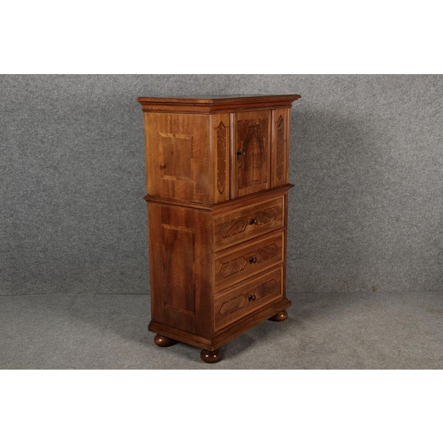 Antique Baroque Diaper Drawer Cabinet, Early 18th Century For Sale - Image 12 of 18
