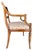 Vintage Hickory Chair Neoclassical Cane Back Armchair With Gilt Accents & Floral Upholstery For Sale In Naples, FL - Image 6 of 12