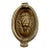 Vintage English Brass Lion Head Door Knocker — Oval Regency Style Lion Mask Knocker, Made in England For Sale