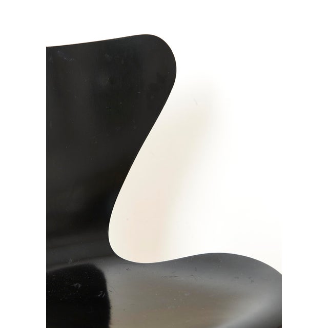 Wood Model 3117 Office Chair by Arne Jacobsen for Fritz Hansen, 1980s For Sale - Image 7 of 16