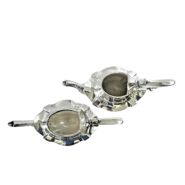 Gorham 1920s Fine Art Deco Era Gorham Silverplate “Plymouth” Coffee & Tea Set - 6 Piece For Sale - Image 4 of 8