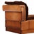 Wood Circa 1920 Art Deco Modular Cognac Leather Chaise Lounge With Velvet Cushions For Sale - Image 7 of 8