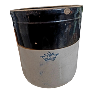 Vintage 5-Gallon Robinson Ransbottom Stoneware Crock