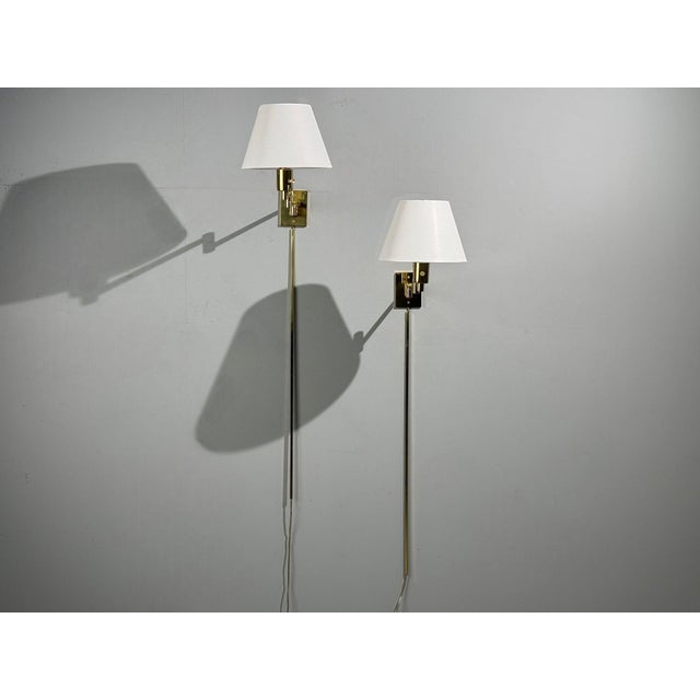 1970s 1970s George Hansen, Articulating Wall Lights, Polished Brass, Spain - a Pair For Sale - Image 5 of 14