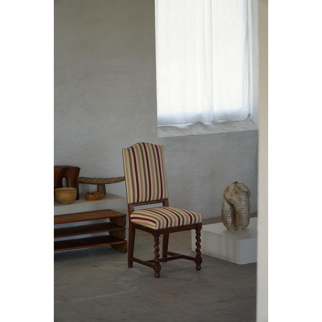 Metal 20th Century Baroque Swedish Dining Chairs in Oak, 1930s, Set of 6 For Sale - Image 7 of 18