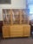 Heywood Wakefield 1950's very RARE iconic bubble front china cabinet sideboard. Measures: 59.5" wide x 67" tall x 18" deep