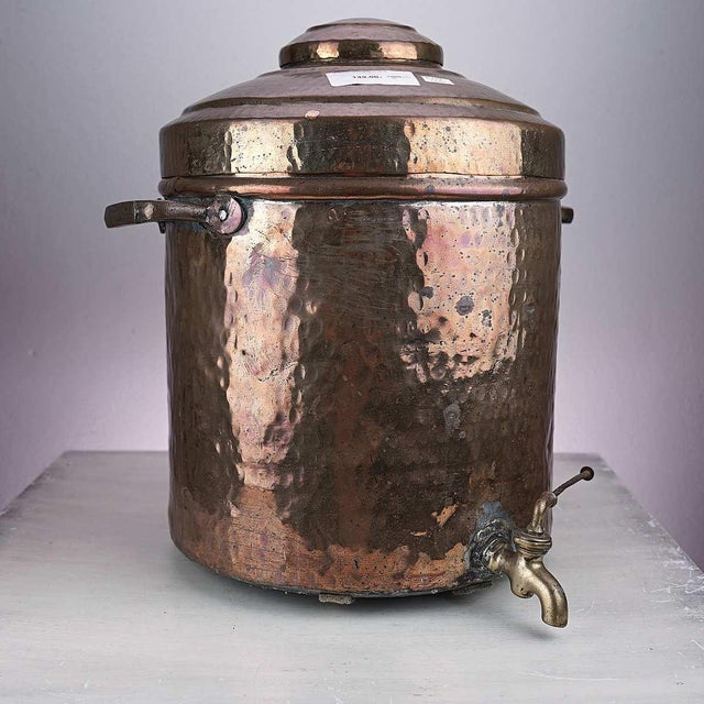 Ancient Copper Drinks Holder For Sale - Image 5 of 5