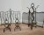 Antique French Art Deco Period Wrought Iron Fireplace Set - Tools Andirons Firescreen For Sale In Dallas - Image 6 of 11