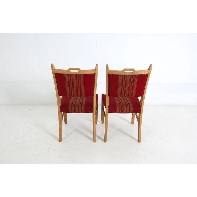 1970s Set 6 Danish Mid Century Modern Dining Chairs For Sale - Image 5 of 15