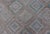 Vintage Hand Woven Turkish Embroidered Flat-Weave Rug With Geometric Design For Sale - Image 9 of 13