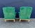 Wood Pair William IV Club Chairs, Style of Howard & Sons For Sale - Image 7 of 11