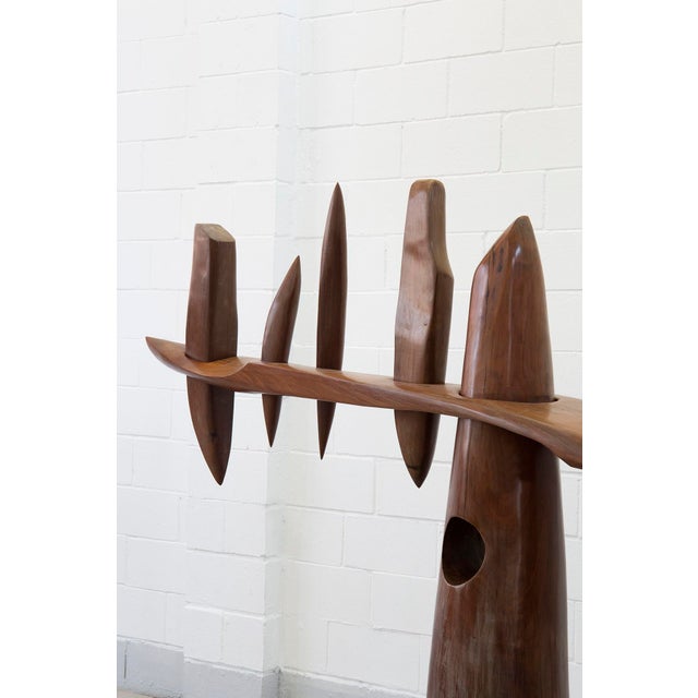 The Tree of Seven Possibilities from the Amazonia Series Sculpture in Wood by Elvio Becheroni, 1992 For Sale - Image 4 of 10
