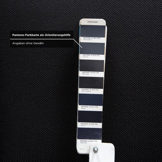 Cordia Swivel Chairs in Dark Grey and Blue Fabric from Cor, Set of 4 For Sale - Image 6 of 13