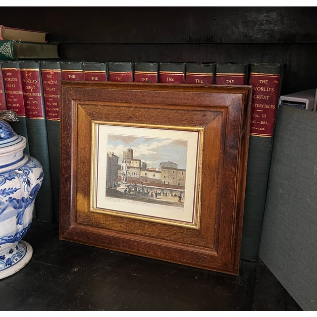 Italian Italian Etching Fountain De Neptune, Florence, C. 1800 For Sale - Image 3 of 18