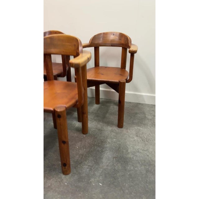 Vintage Pine Armchairs by Rudolf Steiner, Set of 6 For Sale - Image 13 of 14