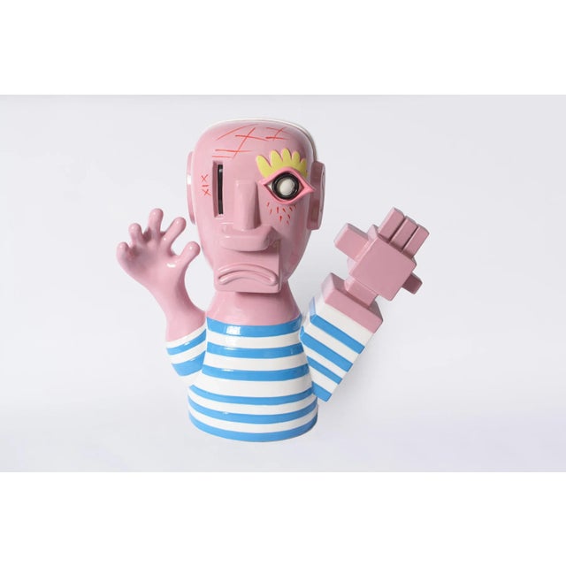 Contemporary Massimo Giacon for Superego Editions, Pablo Sculpture, Ceramic For Sale - Image 3 of 5