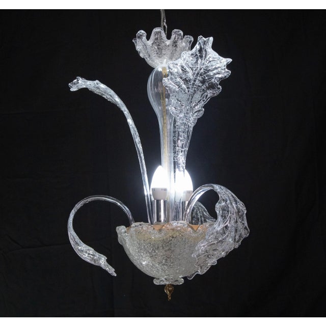 Vintage Murano Chandelier, 1970s For Sale - Image 4 of 12