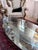 Vintage Hollywood Regency Two-Tier Oval Glass & Gilt Coffee Table For Sale - Image 4 of 10