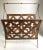 Mid-Century Modern Mid Century Modern Quatrefoil Wood & Metal Magazine Rack For Sale - Image 3 of 13