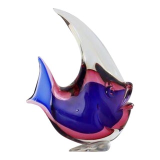 Large Italian Murano Glass Fish For Sale