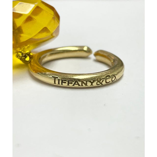 1980s 1980s Tiffany & Co., Paloma Picasso, 18k Yellow Gold and Amber Bead Necklace For Sale - Image 5 of 6