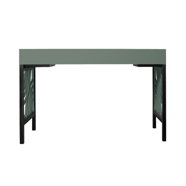 Wood Swirl Writing Desk - Evergreen For Sale - Image 7 of 9